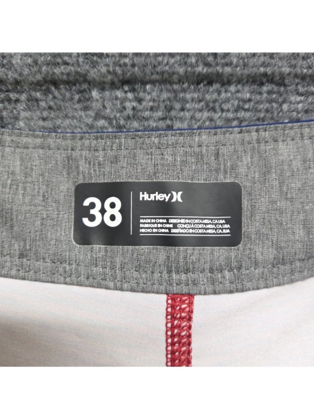 Hurley Phantom Mens 38 Team USA Olympic Board Shorts Striped Unlined Trunks - Picture 10 of 11